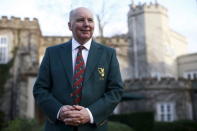 Former club captain Michael Fleming poses in front of the clubhouse of the Wentworth Club in Virginia Water, Britain, January 8, 2016. REUTERS/Peter Nicholls