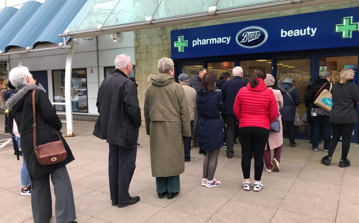 Queue for Boots