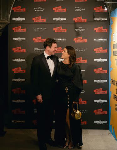 <p>Princess Eugenie/Instagram</p> Jack Brooksbank and Princess Eugenie at The Anti-Slavery Collective Winter Gala in November 2023.