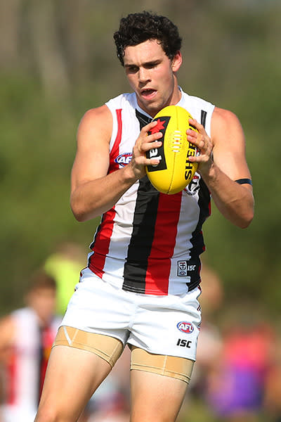 The no. 1 pick has been hailed as the next in line in St Kilda’s forward pack. He’s a strong mark and more of a traditional full-forward. How much he actually plays this year is uncertain, but when he does, it will be worth the watch.