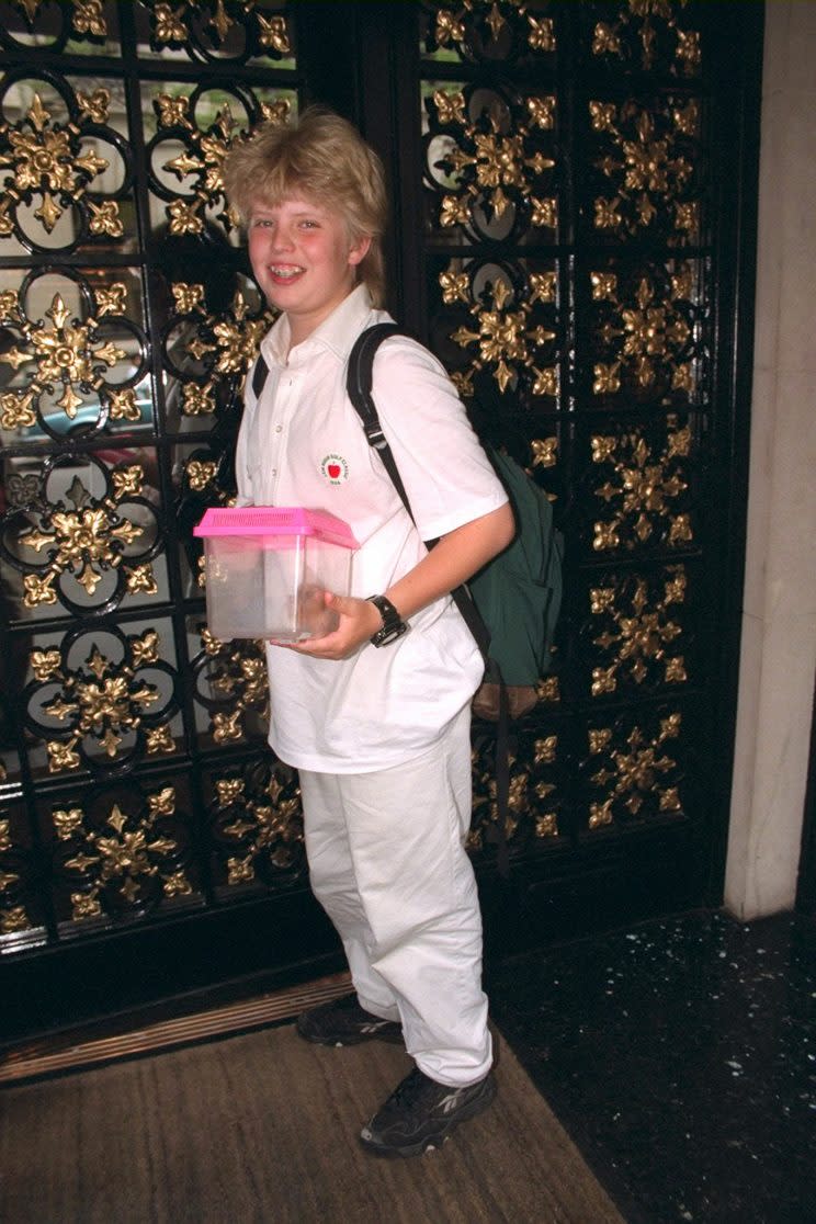 Young Eric Trump once had a pet hamster. (Photo: Getty Images)