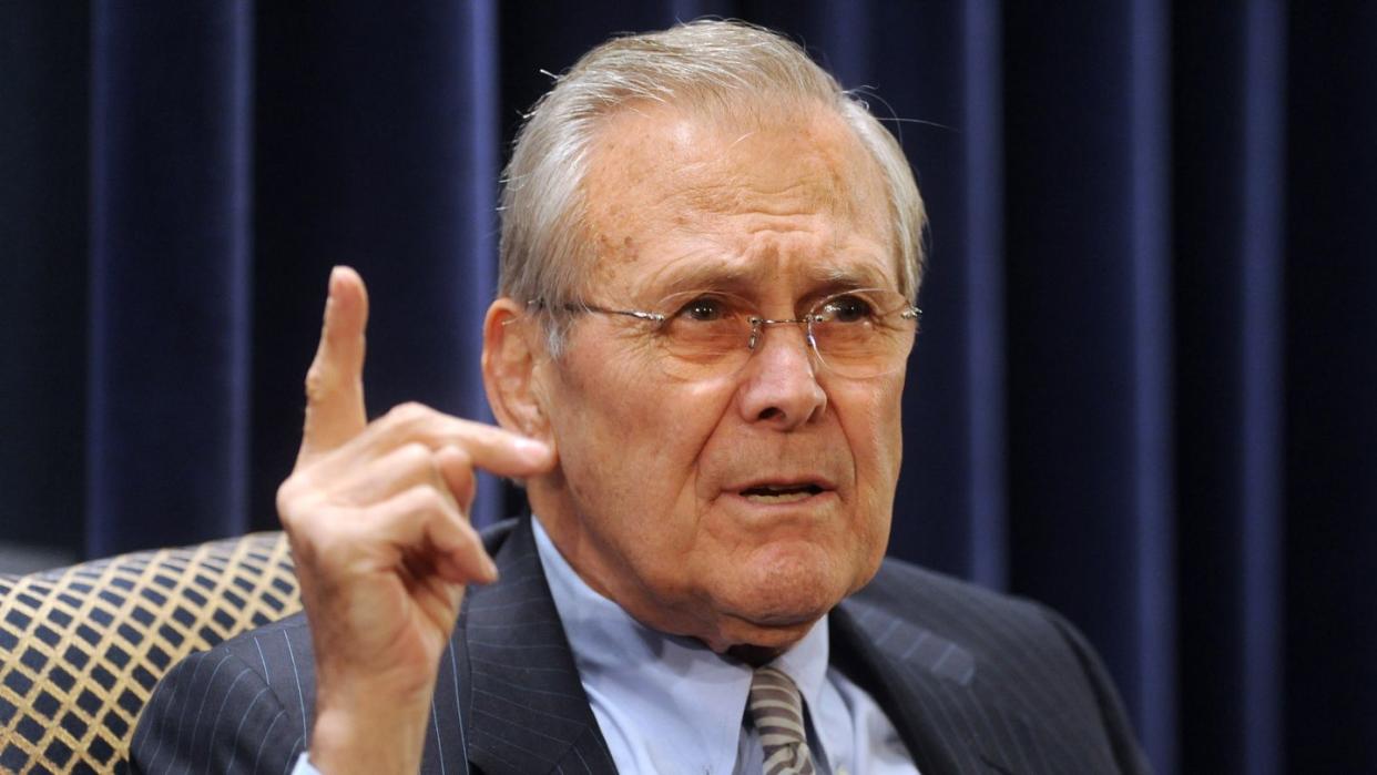 Der frühere US-Verteidigungsminister und Architekt des Irak-Krieges, Donald Rumsfeld, ist tot.