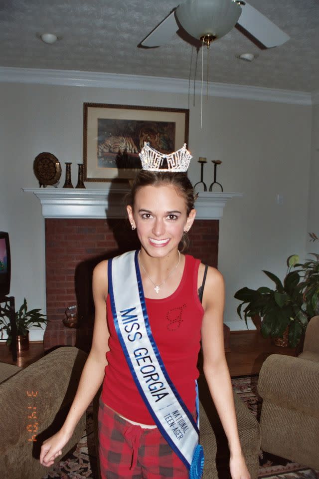 Born and raised in Winder, Georgia, Sims was a small town beauty queen by age 15 and won the Miss Georgia Teen USA crown at 18. Courtesy of Jena Sims
