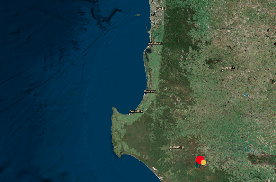 A 5.6-magnitude earthquake has struck in Walpole in Western Australia. Source: Geoscience Australia