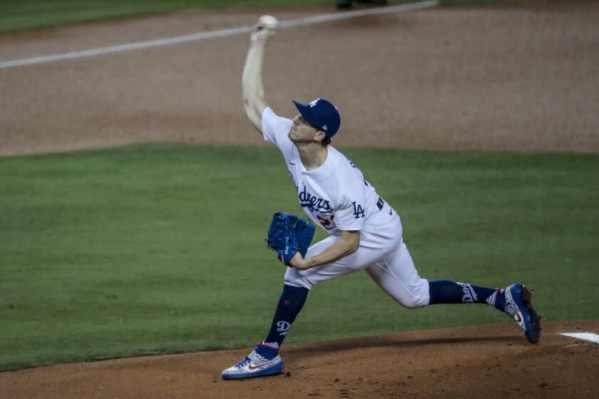 Los Angeles, CA, Wednesday, Sept. 30, 2020 - Los Angeles Dodgers starting pitcher Walker Buehler.