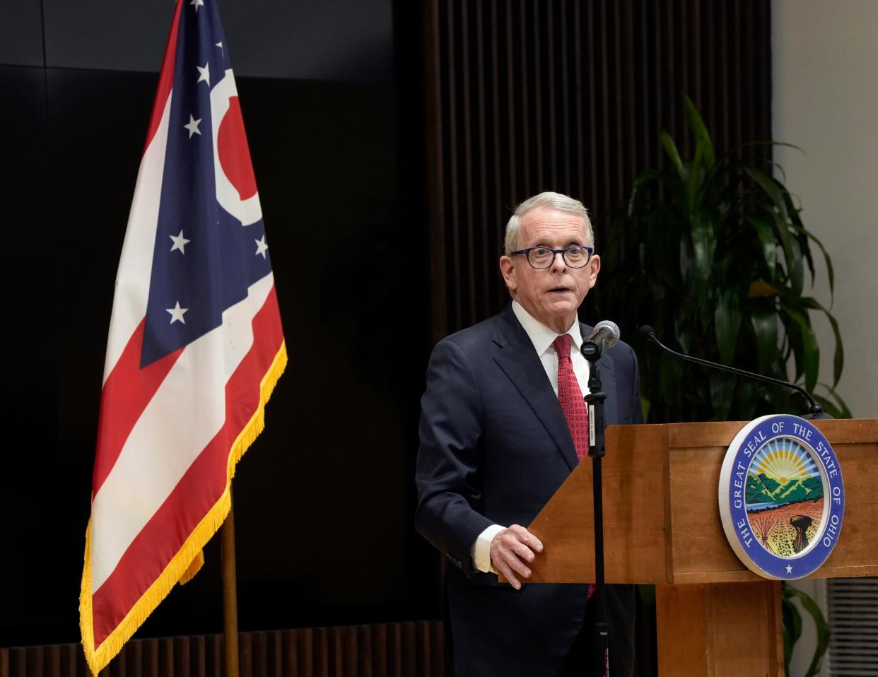 Dec. 20, 2023; Columbus, Ohio, USA; Ohio Governor Mike DeWine