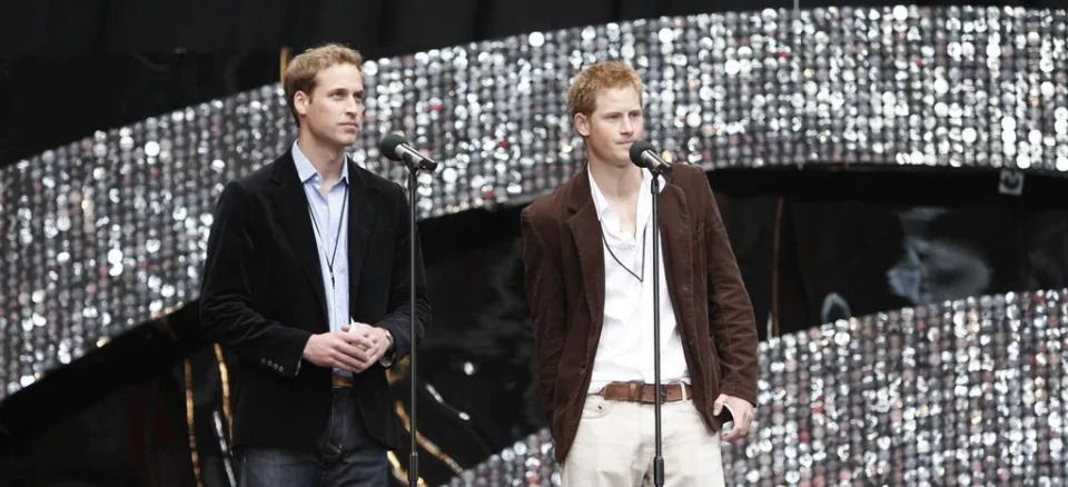 William y Harry organizaron un concierto que hizo historia para celebrar la vida de su madre el mismo día que la princesa hubiera cumplido los 46 años (Getty Images)