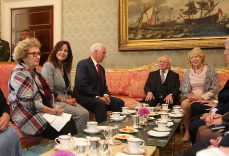 U.S. Vice-President Mike Pence arrives in Dublin