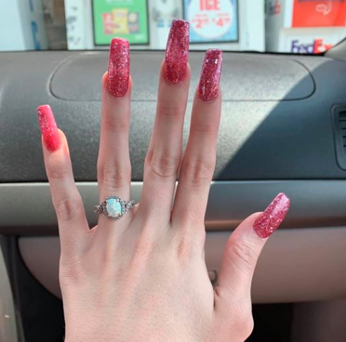 This woman's promise ring wasn't what captured the online communities attention. Photo: Facebook