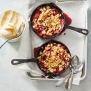 <p>Since there's no need to make a crust, this delicious combo of juicy berries and buttery topping comes together easily. Bake it in mini cast iron skillets for an adorable presentation!</p><p><em><a href="https://www.goodhousekeeping.com/food-recipes/a32020382/strawberry-rhubarb-crumble-recipe/" rel="nofollow noopener" target="_blank" data-ylk="slk:Get the recipe for Strawberry-Rhubarb Crumbles »;elm:context_link;itc:0;sec:content-canvas" class="link ">Get the recipe for Strawberry-Rhubarb Crumbles »</a></em></p><p><strong>RELATED: </strong><a href="https://www.goodhousekeeping.com/cooking-tools/g29993894/best-cast-iron-skillets/" rel="nofollow noopener" target="_blank" data-ylk="slk:9 Best Cast Iron Skillets of 2019;elm:context_link;itc:0;sec:content-canvas" class="link ">9 Best Cast Iron Skillets of 2019</a></p>