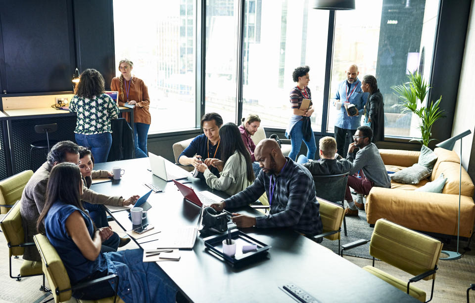 Business people having meeting in conference room