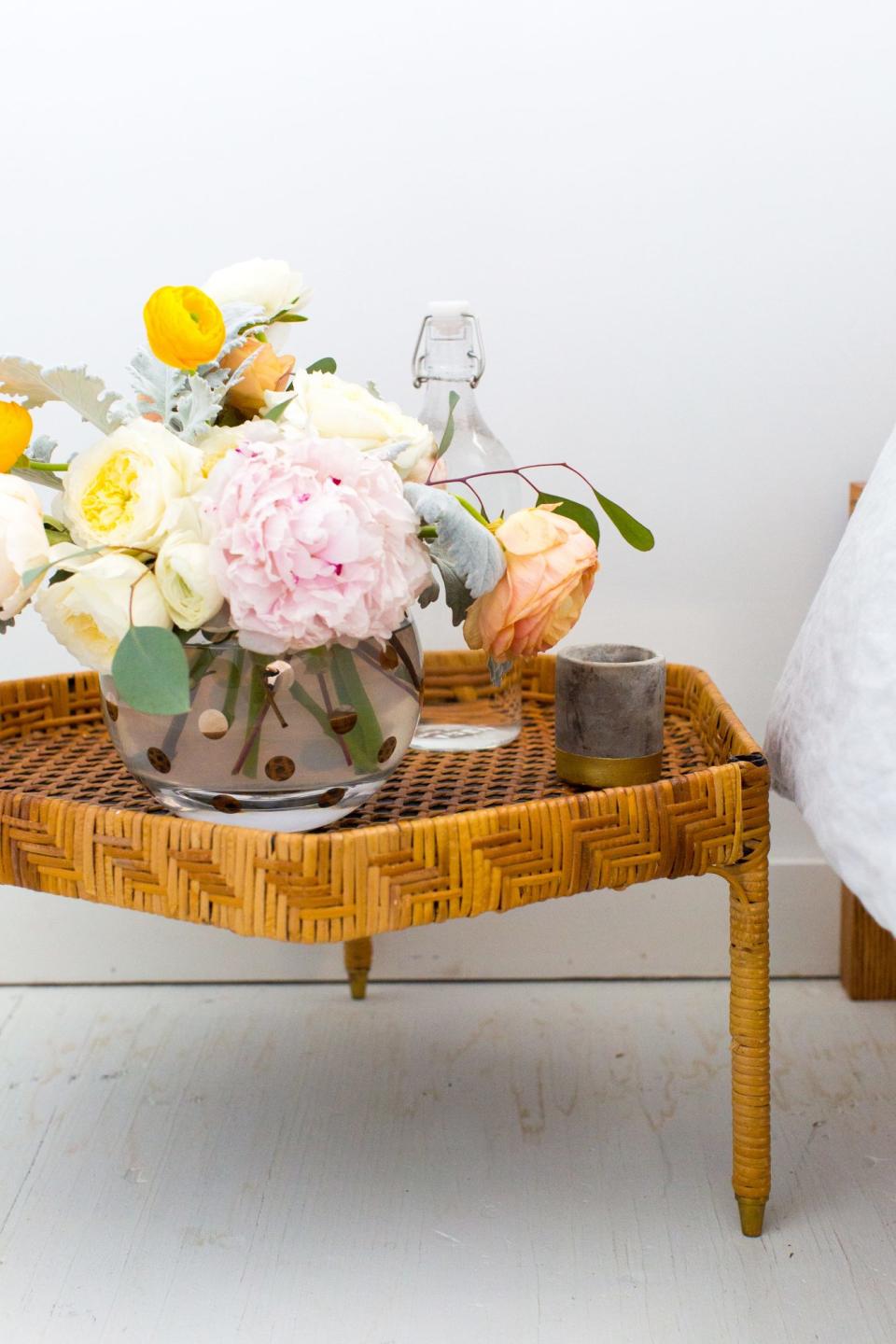 Yellow and Pink Centerpieces