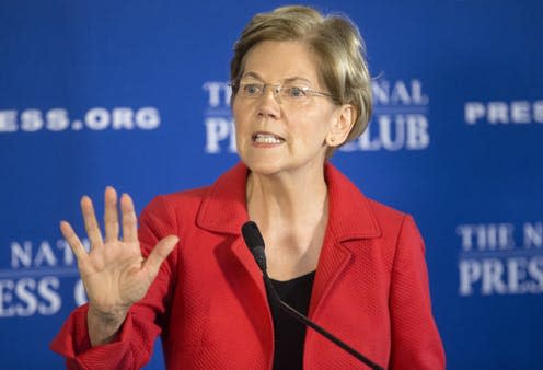 <span class="caption">Native American? Elizabeth Warren.</span> <span class="attribution"><a class="link " href="http://www.epa.eu/politics-photos/government-photos/democratic-senator-from-massachusetts-elizabeth-warren-photos-54566857" rel="nofollow noopener" target="_blank" data-ylk="slk:EPA Images;elm:context_link;itc:0;sec:content-canvas">EPA Images</a></span>