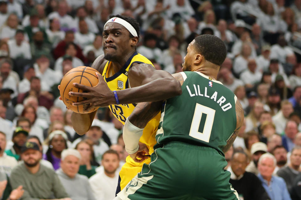 Pascal Siakam droped 37 points to help the Pacers fend off Damian Lillard and tie up their playoff series 1-1. 