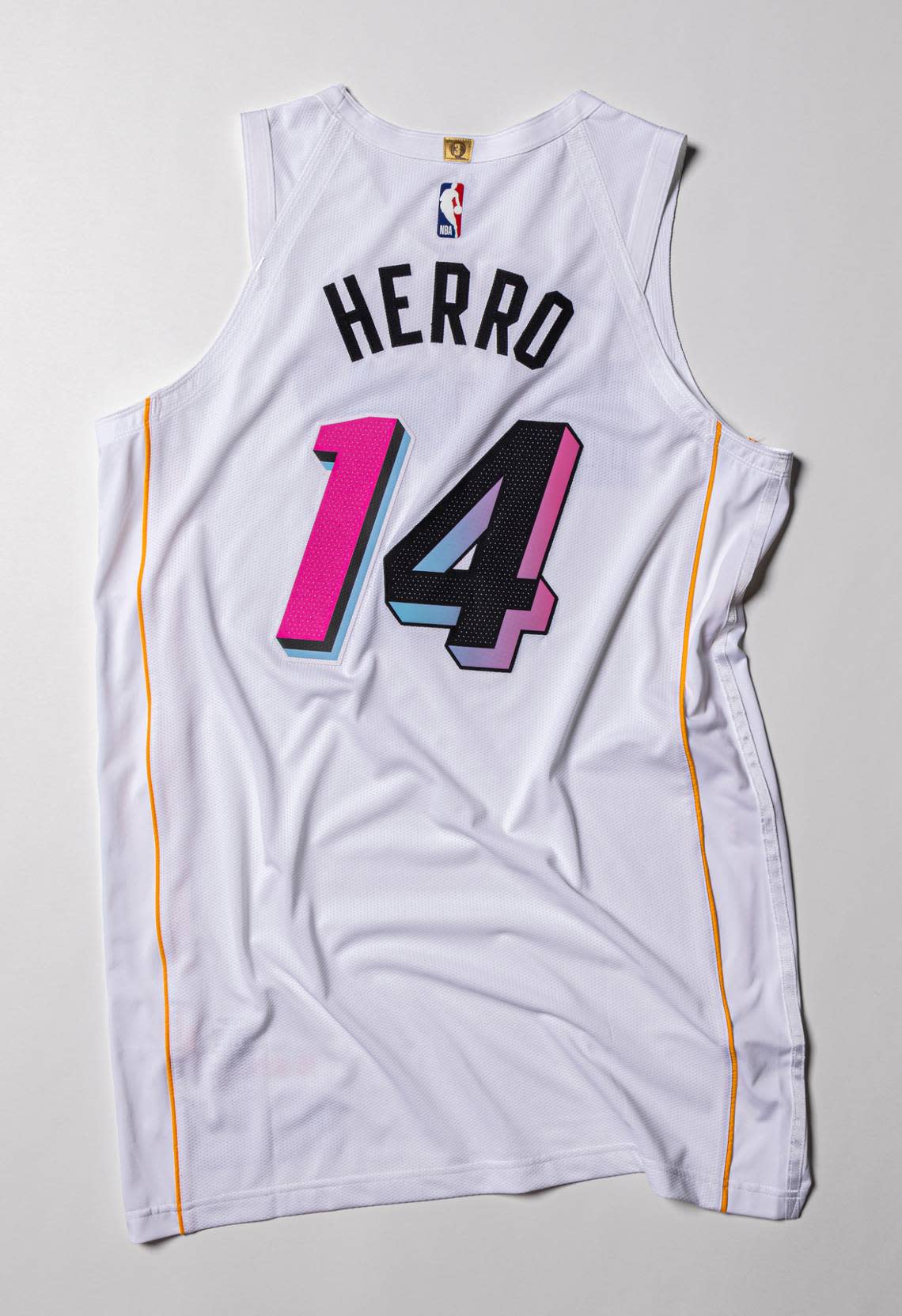 The Miami Heat unveiled its Miami Mashup Vol. 2 City Edition uniform on Thursday, Nov. 10, 2022.