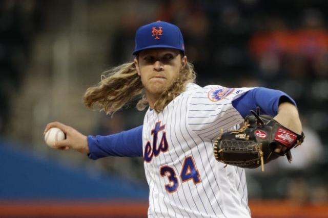 Noah Syndergaard got burned by Mr. Met