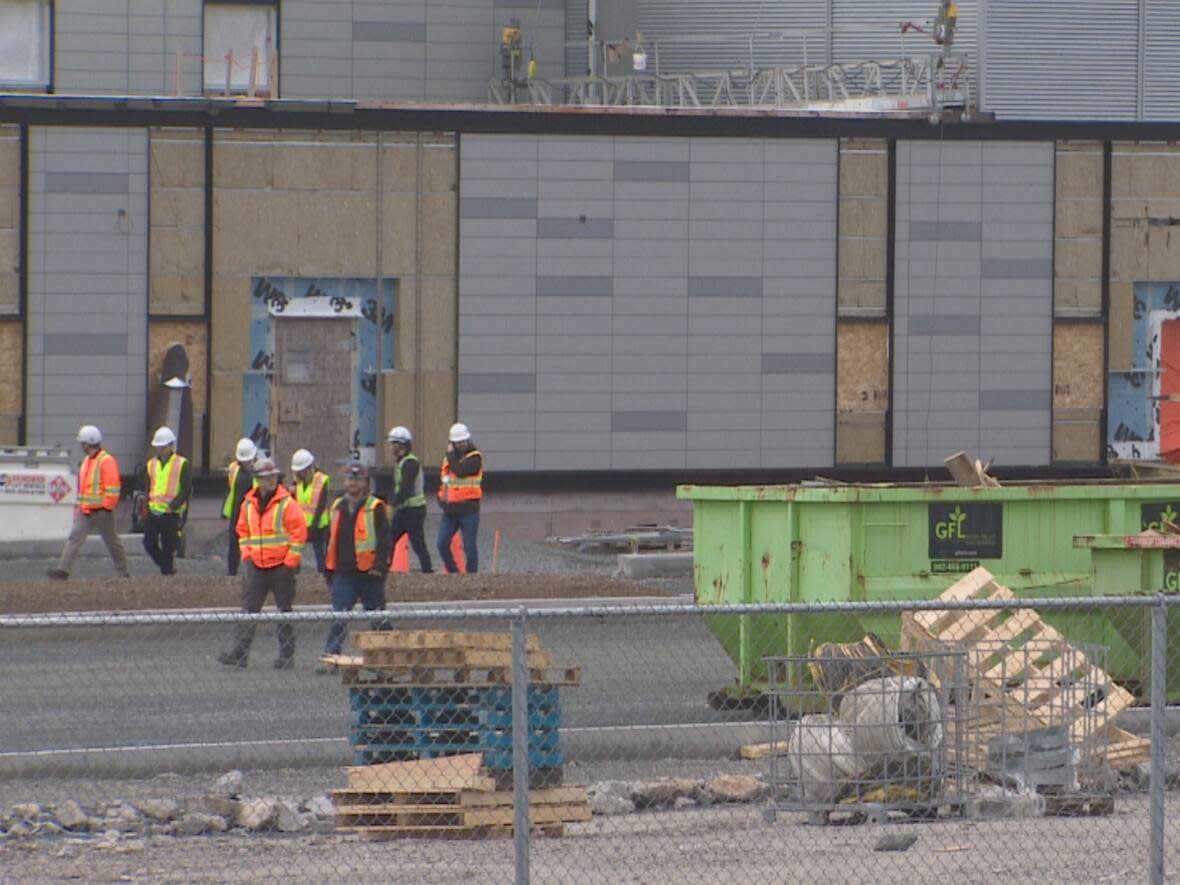 Construction continues at the new outpatient centre in Bayers Lake, N.S. (CBC - image credit)