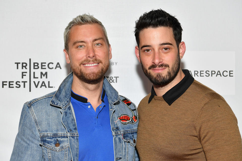 Lance Bass (left) and Michael Turchin married in 2014.  (Photo: Dia Dipasupil via Getty Images)