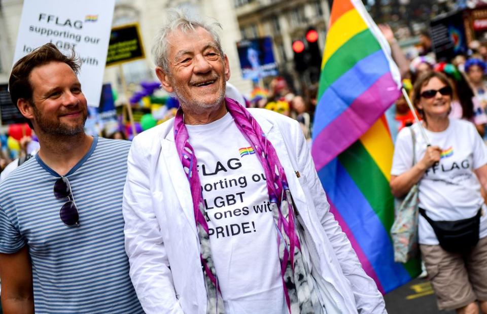 The actor took to the streets to celebrate Pride in London in July 2019 | Chris J Ratcliffe/Getty Images for Pride in London