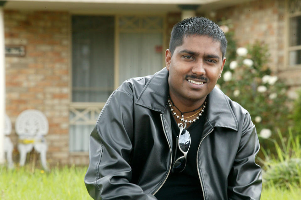 Jai Shalini, outside his first home in Merrylands in western Sydney, 19th January 2006. 