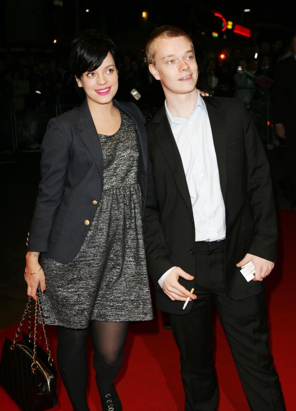 Allen pictured with her brother Alfie in 2007 (Getty Images)