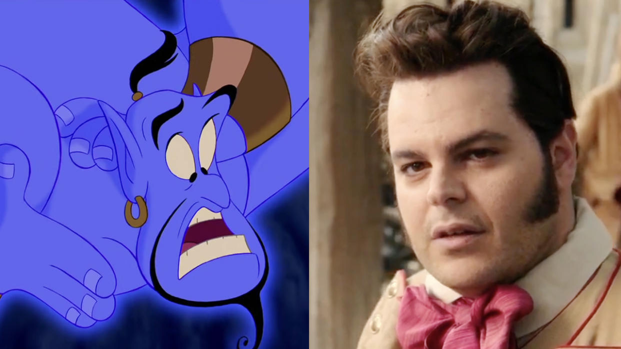  Robin Williams' Genie, Josh Gad as Lefou in Beauty & the Beast (2017) 