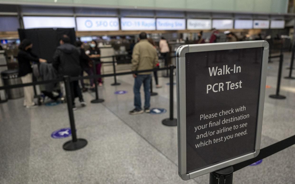 Pre-departure testing will return from tomorrow - Bloomberg