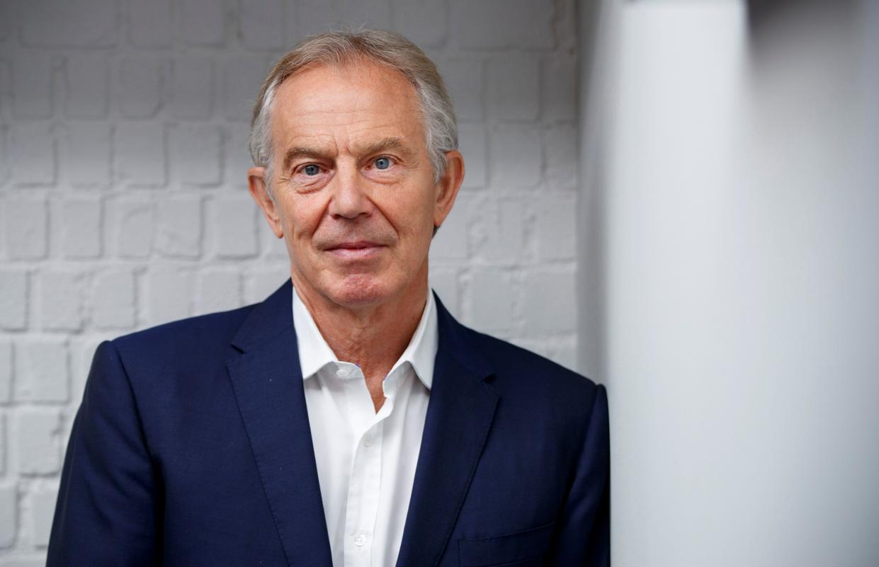 Former Labour leader Tony Blair said the G7 is the perfect opportunity to talk about global vaccine passports (AFP via Getty Images)