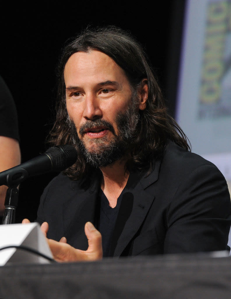 Closeup of Keanu Reeves