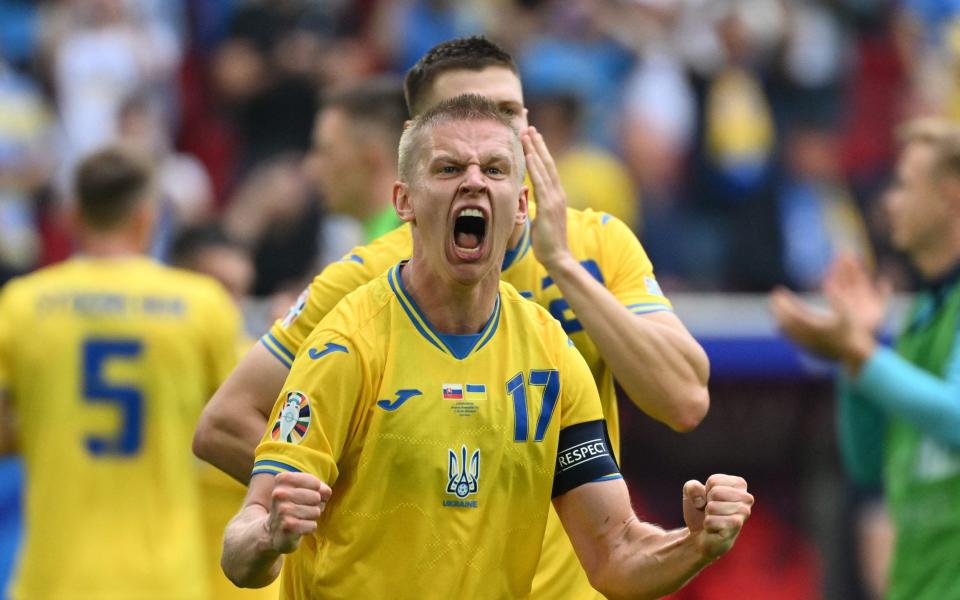 Oleksandr Zinchenko shows what victory means to Ukraine.