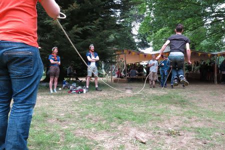 Revelers attend the first annual Questival in Kent June 2015. REUTERS/Matilda Egere-Cooper