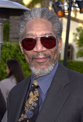 Morgan Freeman at the premiere of Paramount's Along Came A Spider