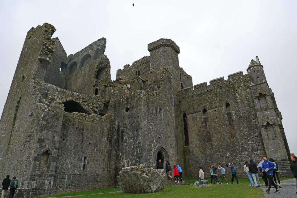 Students visit Rock of Cashel in County Tipperary.
