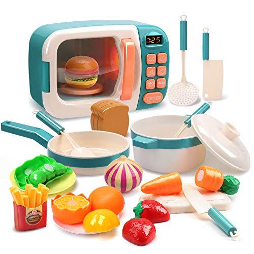 10) Microwave Toys Kitchen Play Set