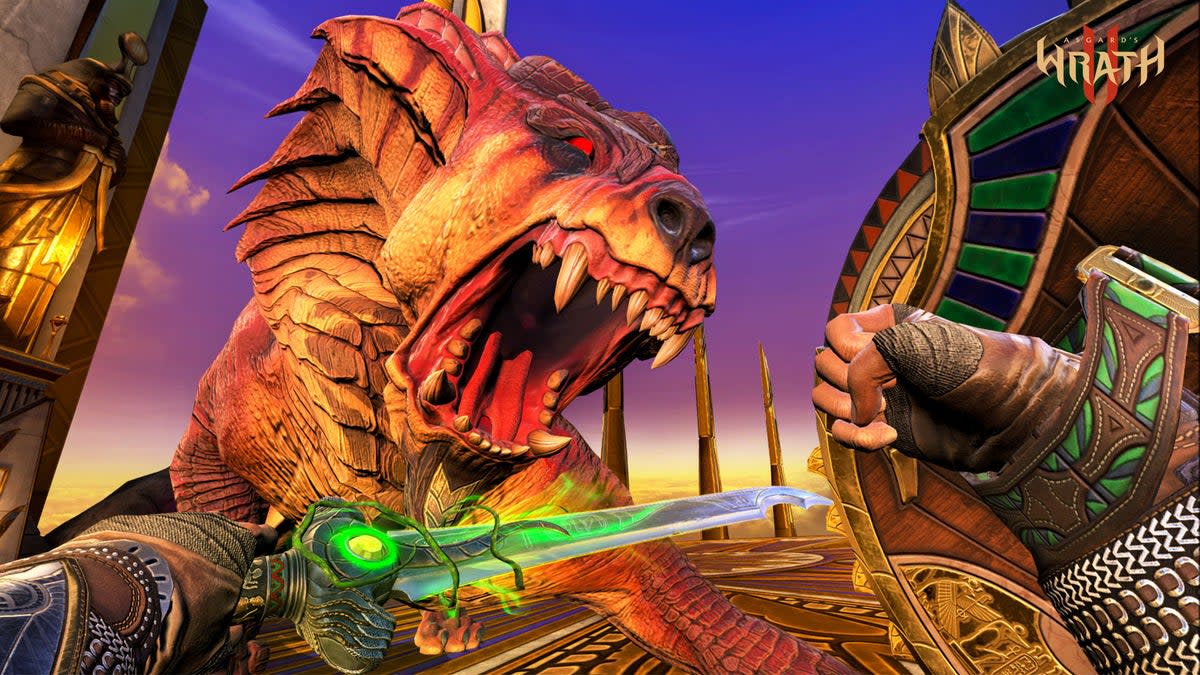 Fight the ferocious monsters of Egypt in Asgard's Wrath II (Meta Studios / Sanzaru Games)