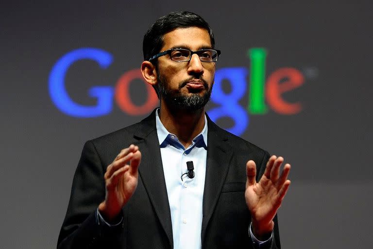Sundar Pichai, vicepresidente senior de Google, durante la conferencia en el Congreso Mundial de Móviles