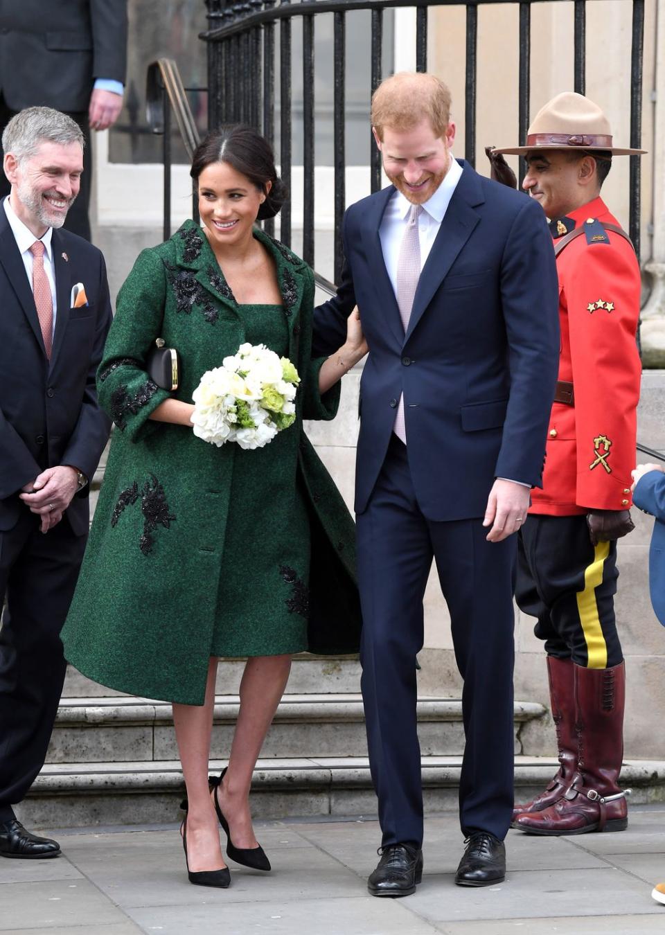 The royals share a sweet moment at Canada House.