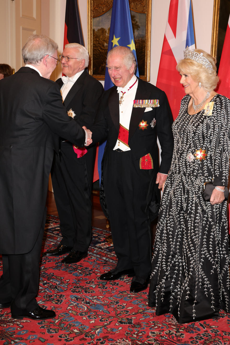 Le roi Charles III au banquet d'État en Allemagne