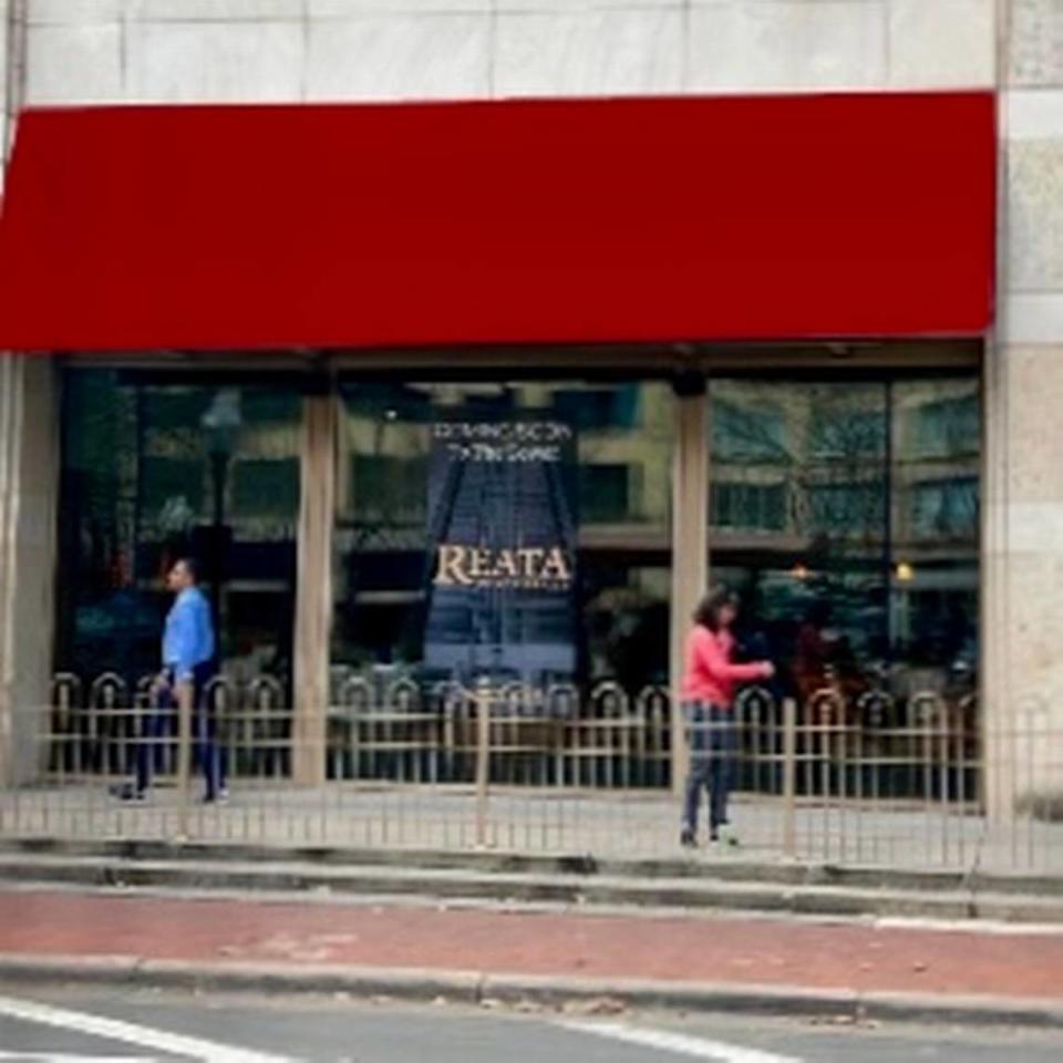 The new Reata location in The Tower will have red awnings and giant picture windows.