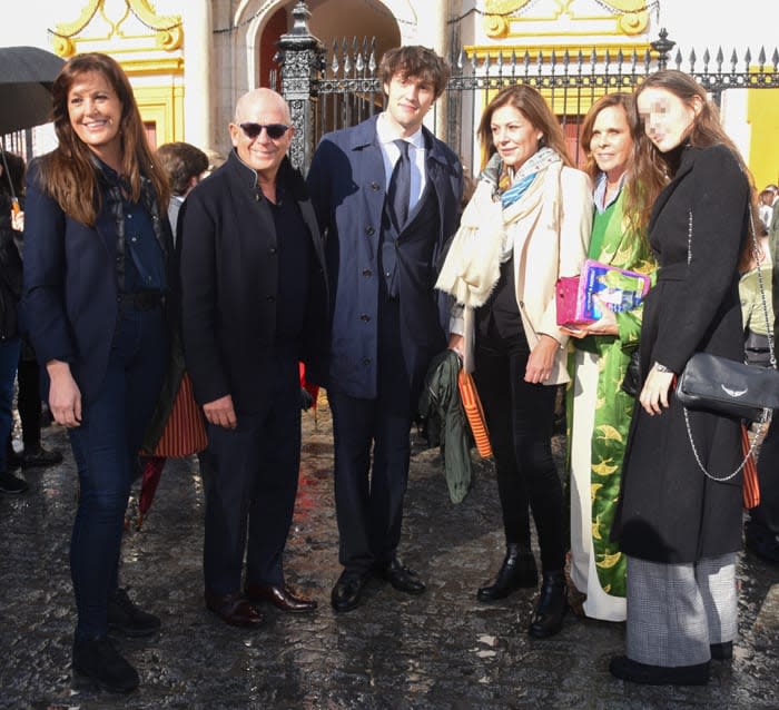 Nuria González con su familia