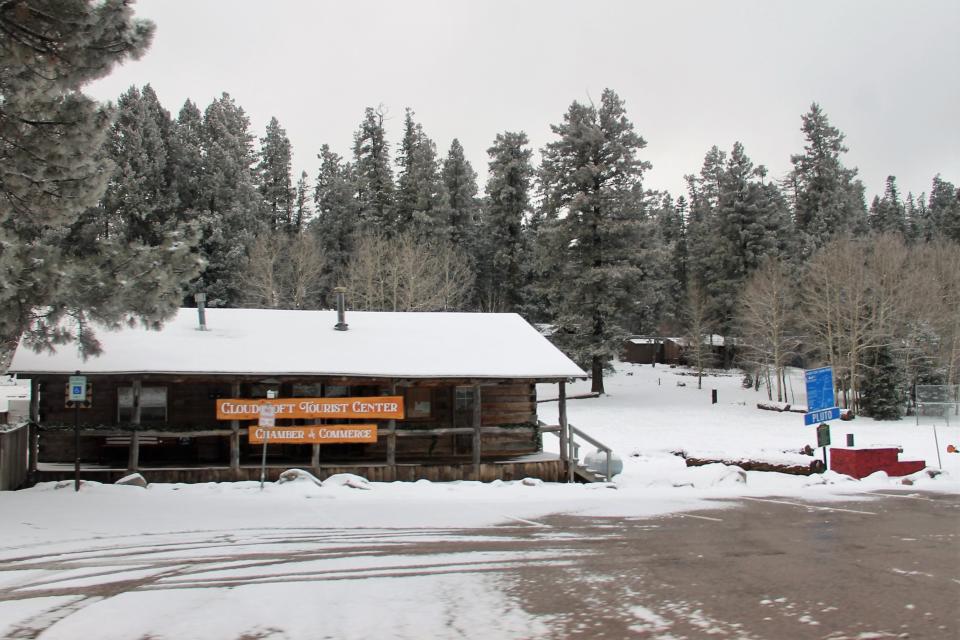 Cloudcroft Visitors Center and Chamber of Commerce on January 20, 2022.
Rain and snow fell on Otero County January 19-20, 2022 leavin snow in the higher elevations.
