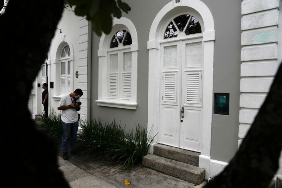 This is the Rio row house in the leafy Jardim Botanico neighborhood where Sikkema was found stabbed to death in January. He owned it and had just bought a second Rio property, in a tony beachfront section. AP