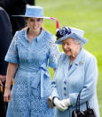 Princess Beatrice shares a smile with her gran the Queen.<em> [Photo: Getty]</em>