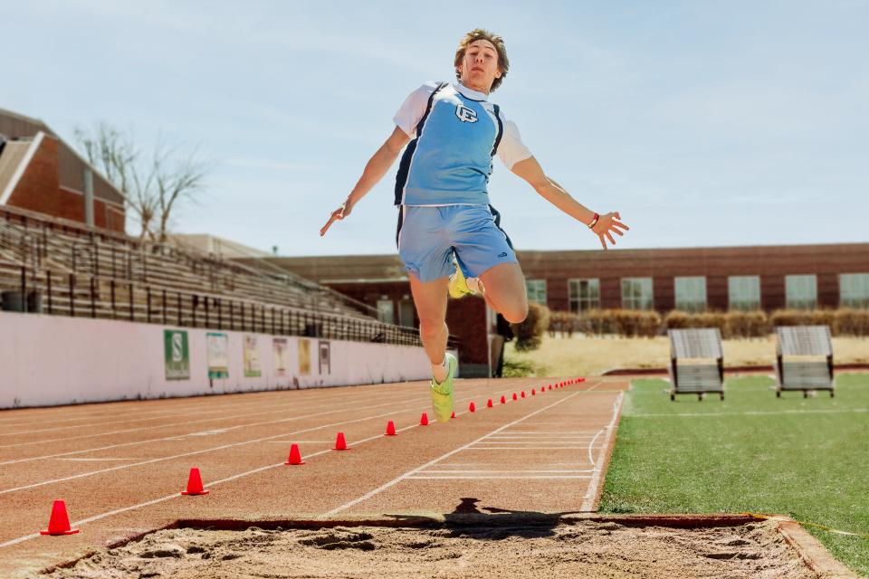 Great Falls High's Scott Klinker is leading the Eastern AA in both the long jump and triple jump entering the divisional meet.
