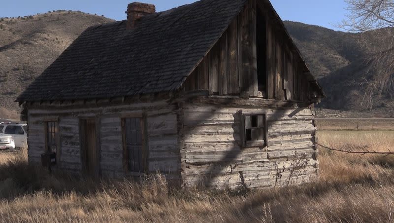 The Butch Cassidy childhood home is shown on Nov. 23, 2016, before historical renovations took place. A proposed Utah resolution would turn the site into a state monument.