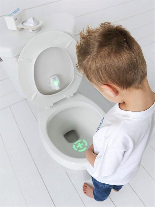 The Toddler Target Toilet Light Aims to Make Potty Training Fun