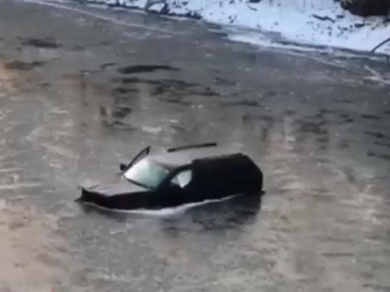 Gael Salcedo, 18, who was rescued from a freezing river in Iowa, US, after telling Siri to call emergency services because he had lost his phone (KIMT3)