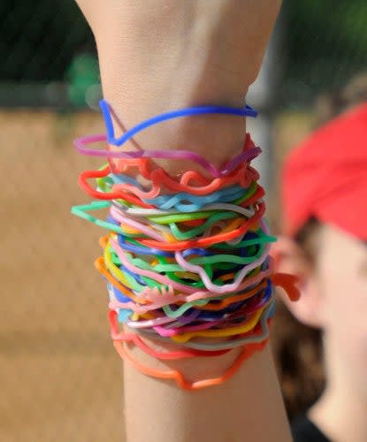 Silly Bandz on someone's arm