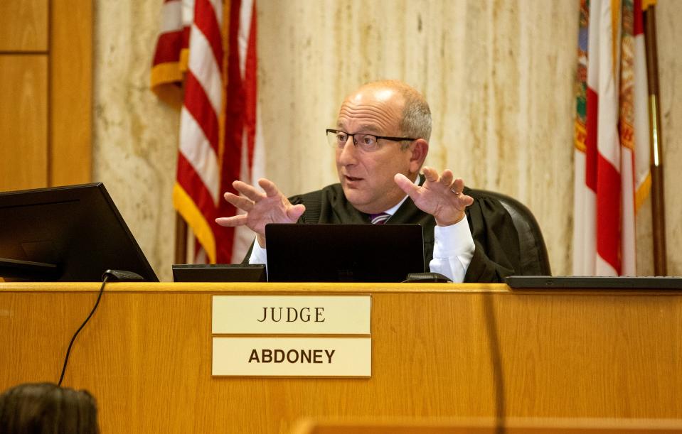 Circuit Judge Kevin Abdoney has called Debra Tuomey's motions "prayers" in court and has questioned whether he has the jurisdiction to nullify or change policies of the Polk County Sheriff's Office.