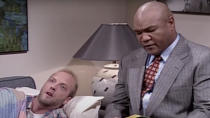 <p> A Season 20 sketch sees Chris Elliott inviting himself into host George Foreman’s dressing room and asking him to read <em>Goodnight Moon</em> as a bedtime story. I must say, it takes a lot of guts for someone to present such a ridiculous request to a two-time heavyweight boxing champion. </p>